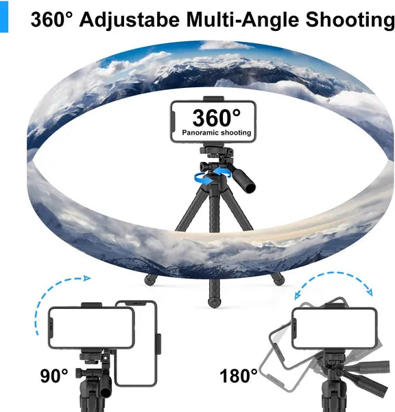 Portable and adjustable Flexible Phone Tripods Camera Mount with Wireless Remote