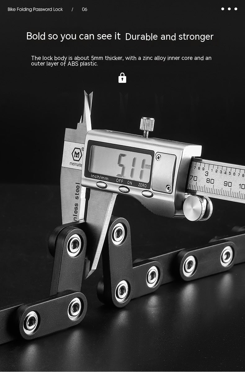 Vélo Fliplock Password Portable Highway Véhicule Lock Équipement
