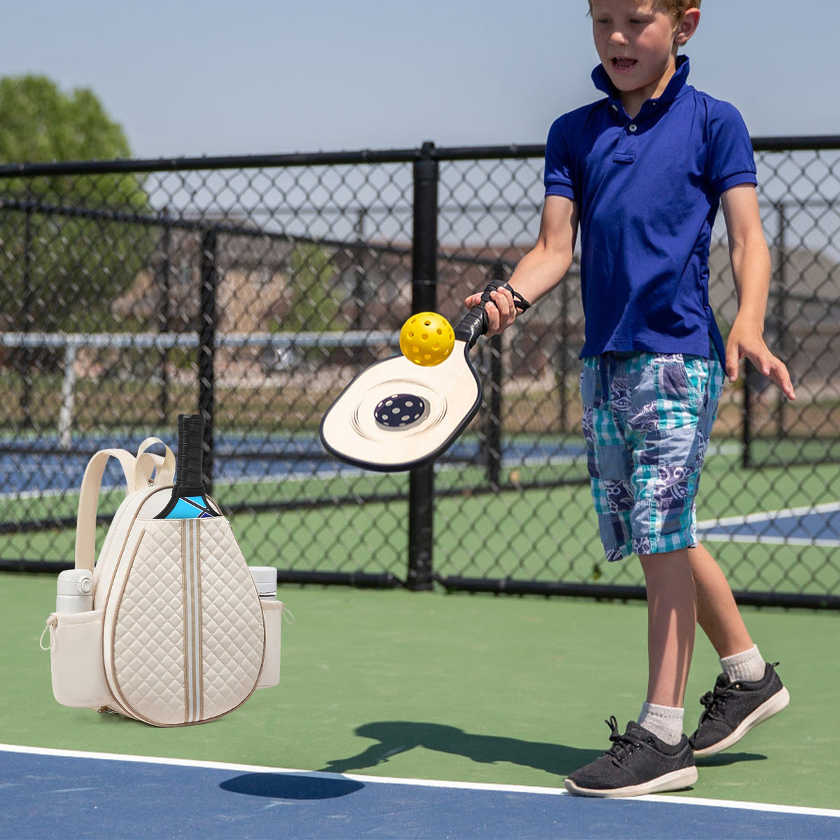 2 Options de couleur -- Sac à friser Pickleball pour hommes Femmes Sac à dos de tennis Badminton imperméable