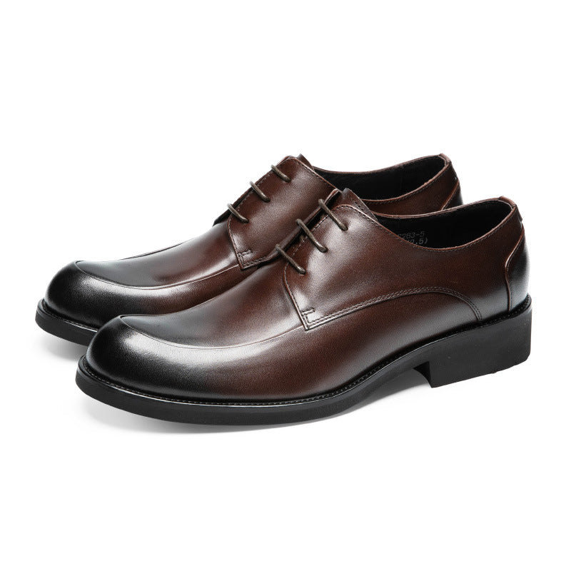 Chaussures en cuir véritable respirant pour hommes d'affaires