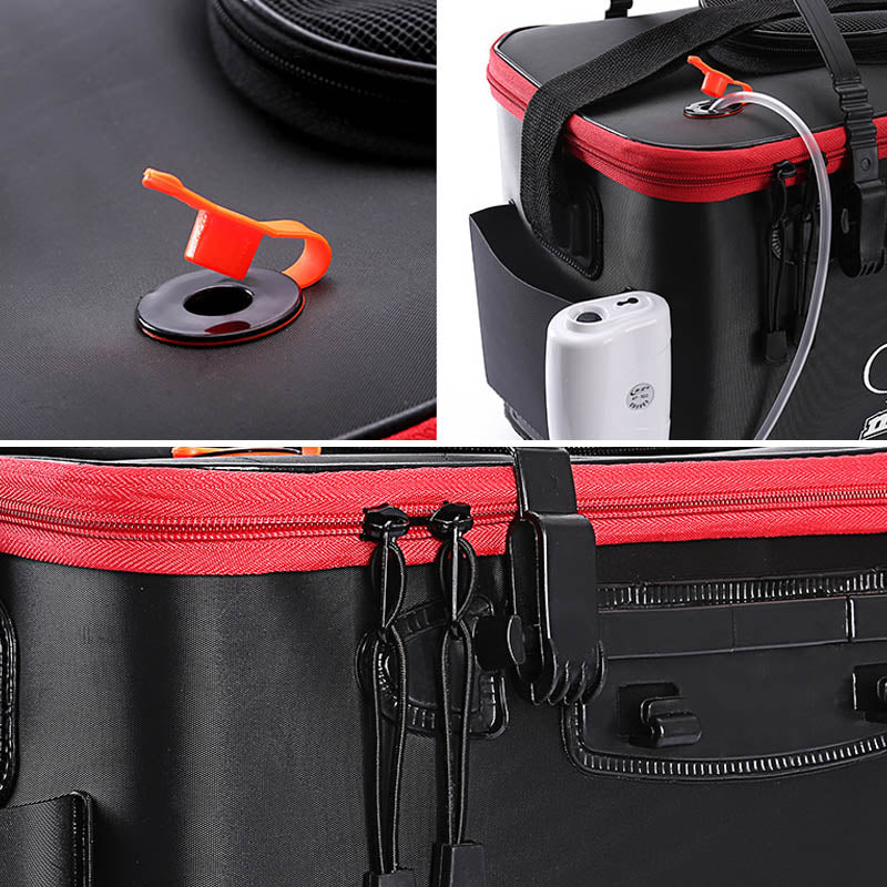 EVA sac de pêche portable pliant Thicken Live Fishing Box Tank Bucket Camping Fishing Tack
