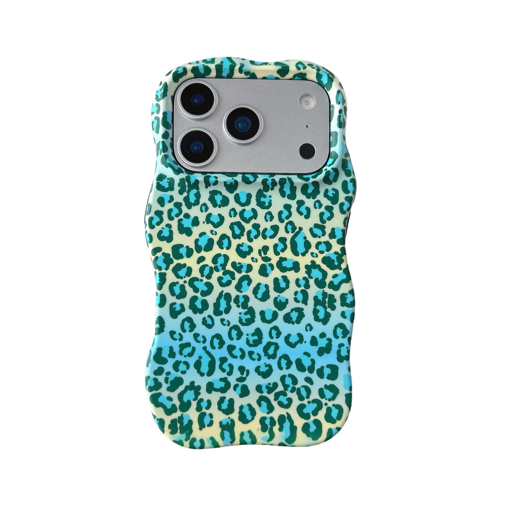 Bloc de couleur personnalisé Leopard Étui de film pour téléphone imprimé