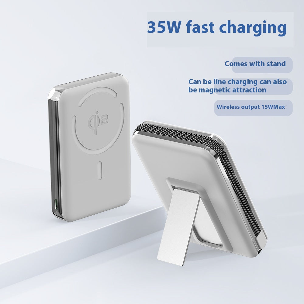 QI2 Magsafe magnétique Banque de puissance sans fil Bracket 3-en-un 15W avec câble
