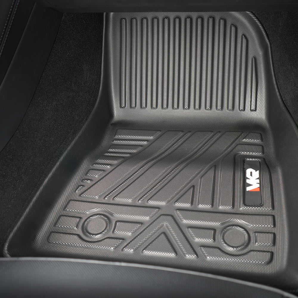 Tapis de sol TPE pour Tesla modèle 3 2023- 6 PCS imperméable à l'eau en plein milieu