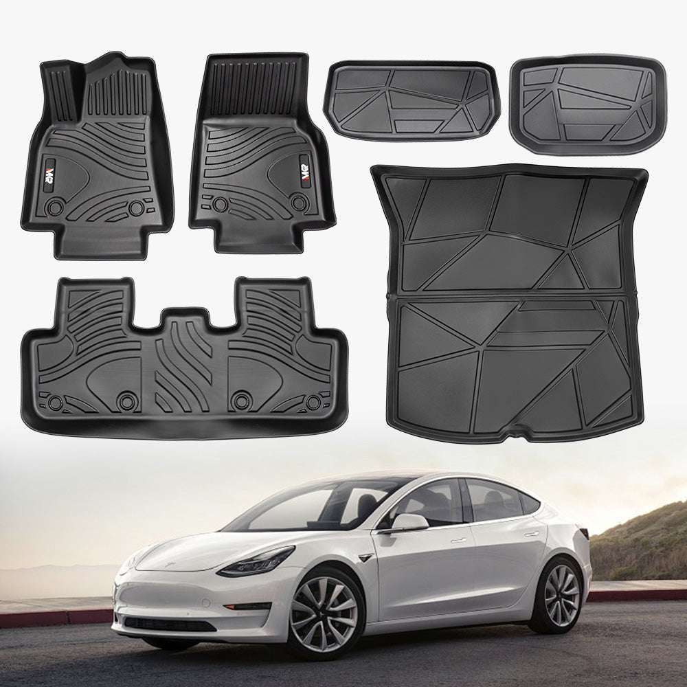 MKR Tapis de sol TPE pour Tesla modèle Y 2021-2022 - étanche