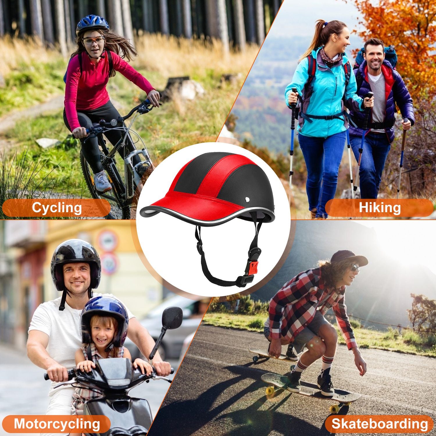 1Pc Casque de sécurité de vélo réglable coupe-vent Casque de vélo Sunshade Casque anti-UV C