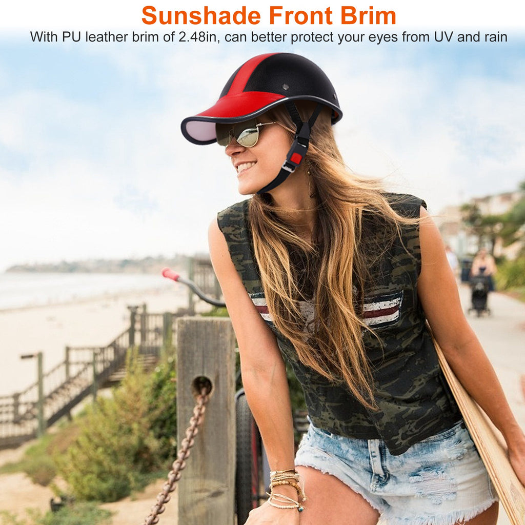 1Pc Casque de sécurité de vélo réglable coupe-vent Casque de vélo Sunshade Casque anti-UV C