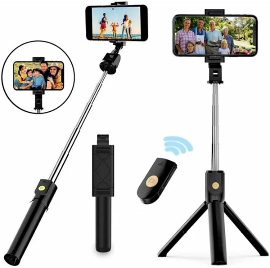 Selfie Stick Tripod Remote Desktop Support de téléphone cellulaire pour les États-Unis