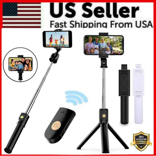 Selfie Stick Tripod Remote Desktop Support de téléphone cellulaire pour les États-Unis