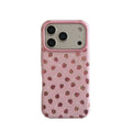 Coque de téléphone à la fraise colorée et douce