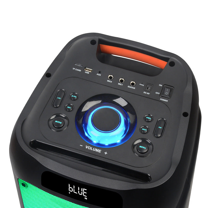 Haut-parleur Bluetooth portable avec deux haut-parleurs 8 pouces