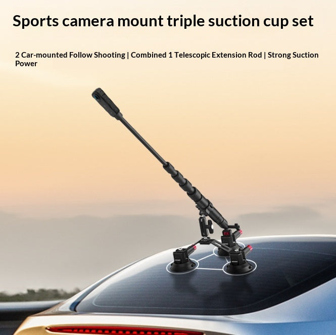 POV Action Camera Extension Pole avec kit de ventouse