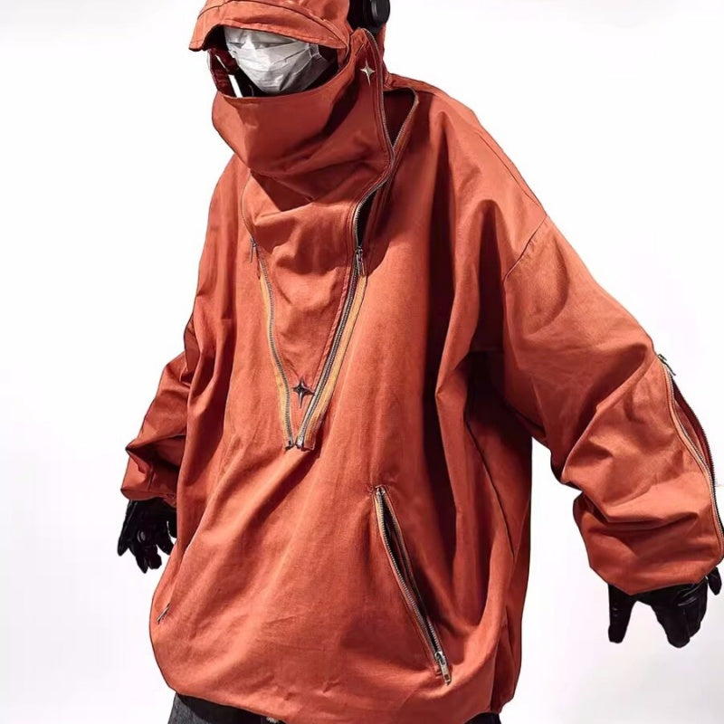 Veste de Bomber Fonctionnelle Haute Rue Montage en Forme Solide