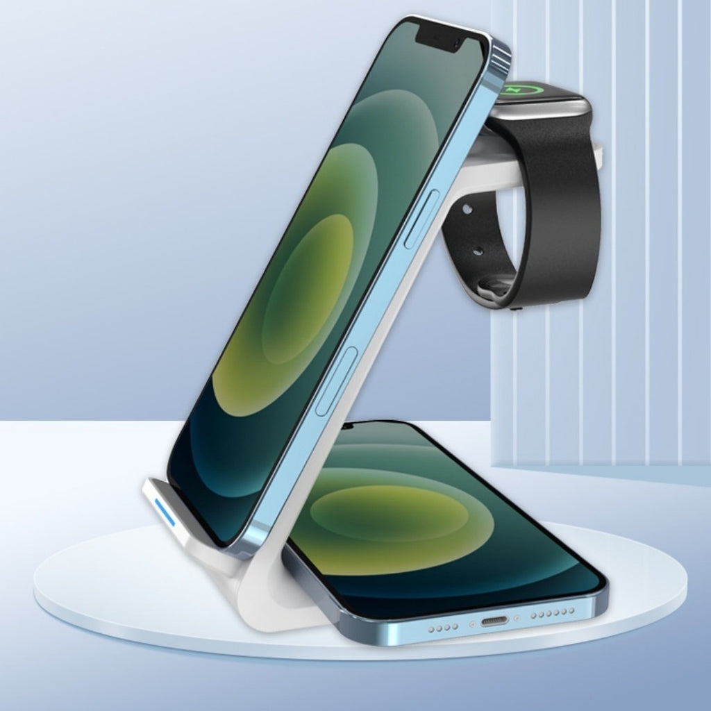 Chargeur sans fil triple-en-un charge rapide bureau vertical
