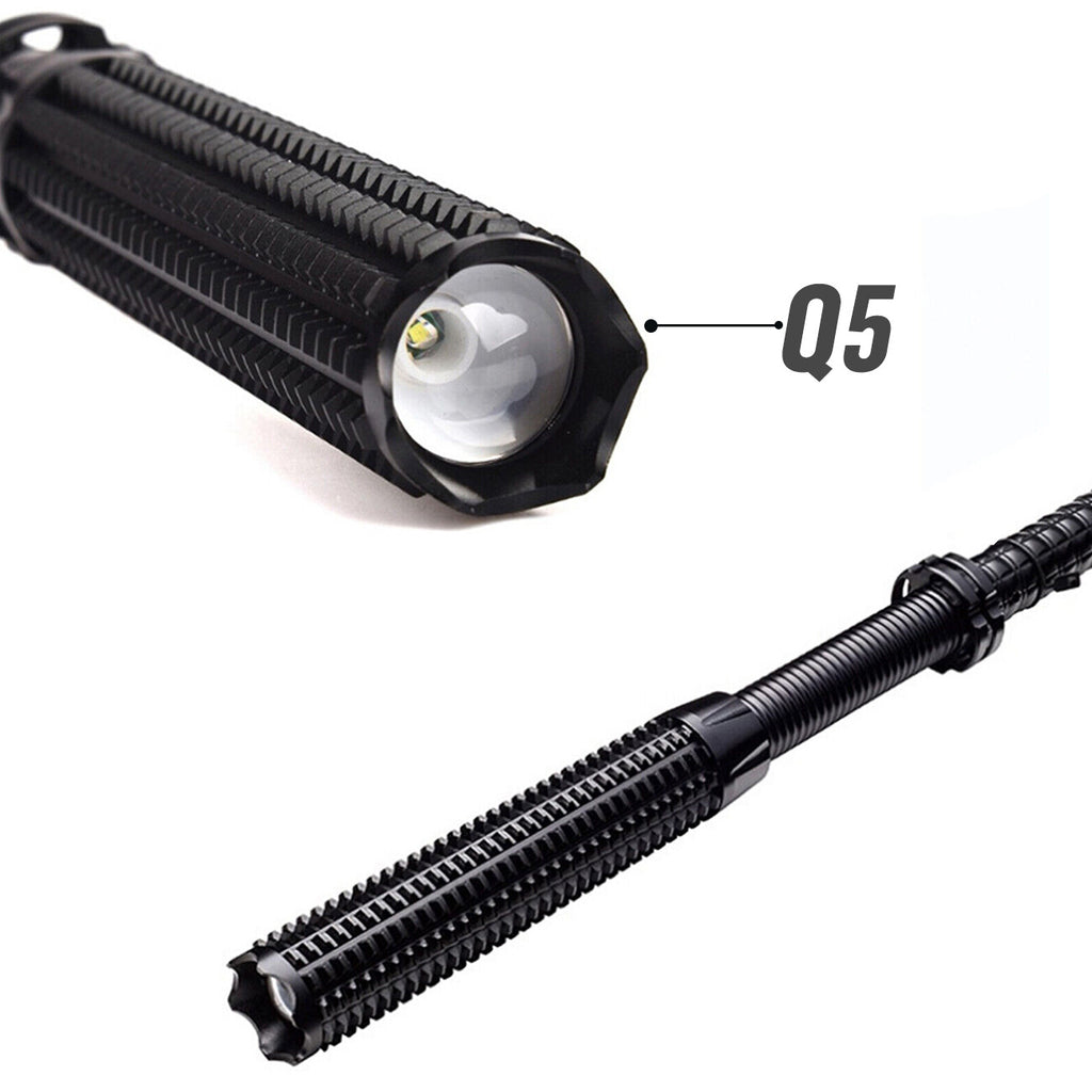 Baseball LED Flashlight Zoom Rechargeable Torch Spotlight Emergency Security Work Light 3