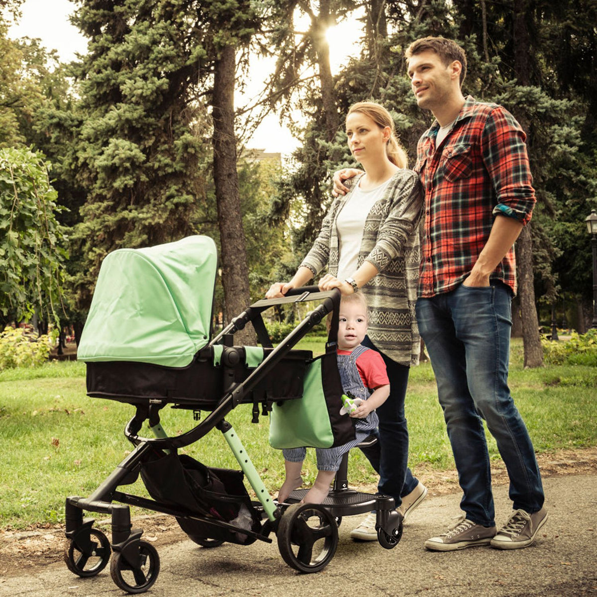 1Pc 2-in-1 Universal Stroller Board Sit & Stand Buggy Wheeled Board Toddler Stroller Attach