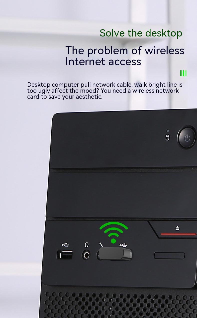 Carte réseau deux en un Mini Adaptateur Bluetooth Double bande AP