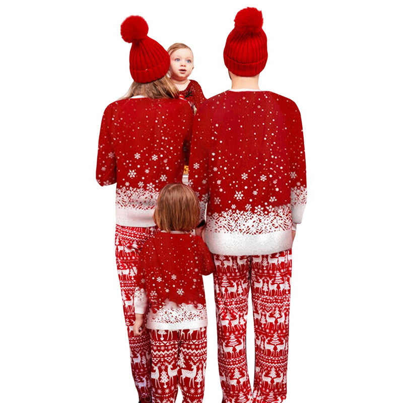 Imprimé de Noël Costume à manches longues