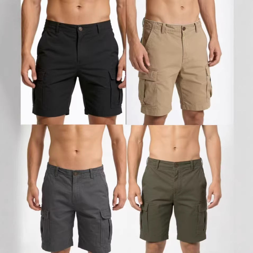 Short casual en couleur solide pour hommes