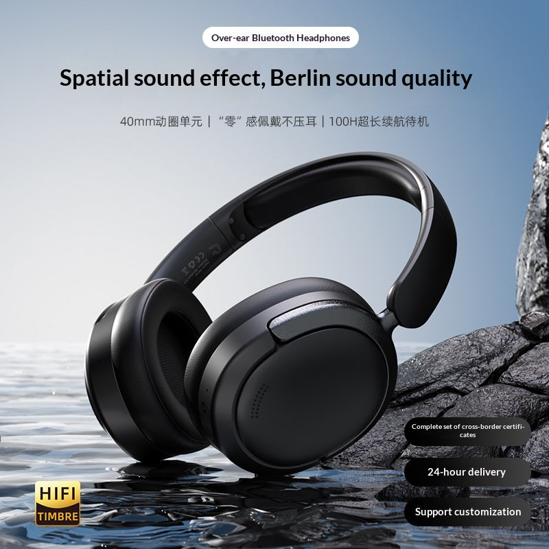 Casques Bluetooth over-Ear sans fil avec une basse puissante et une batterie extra-long