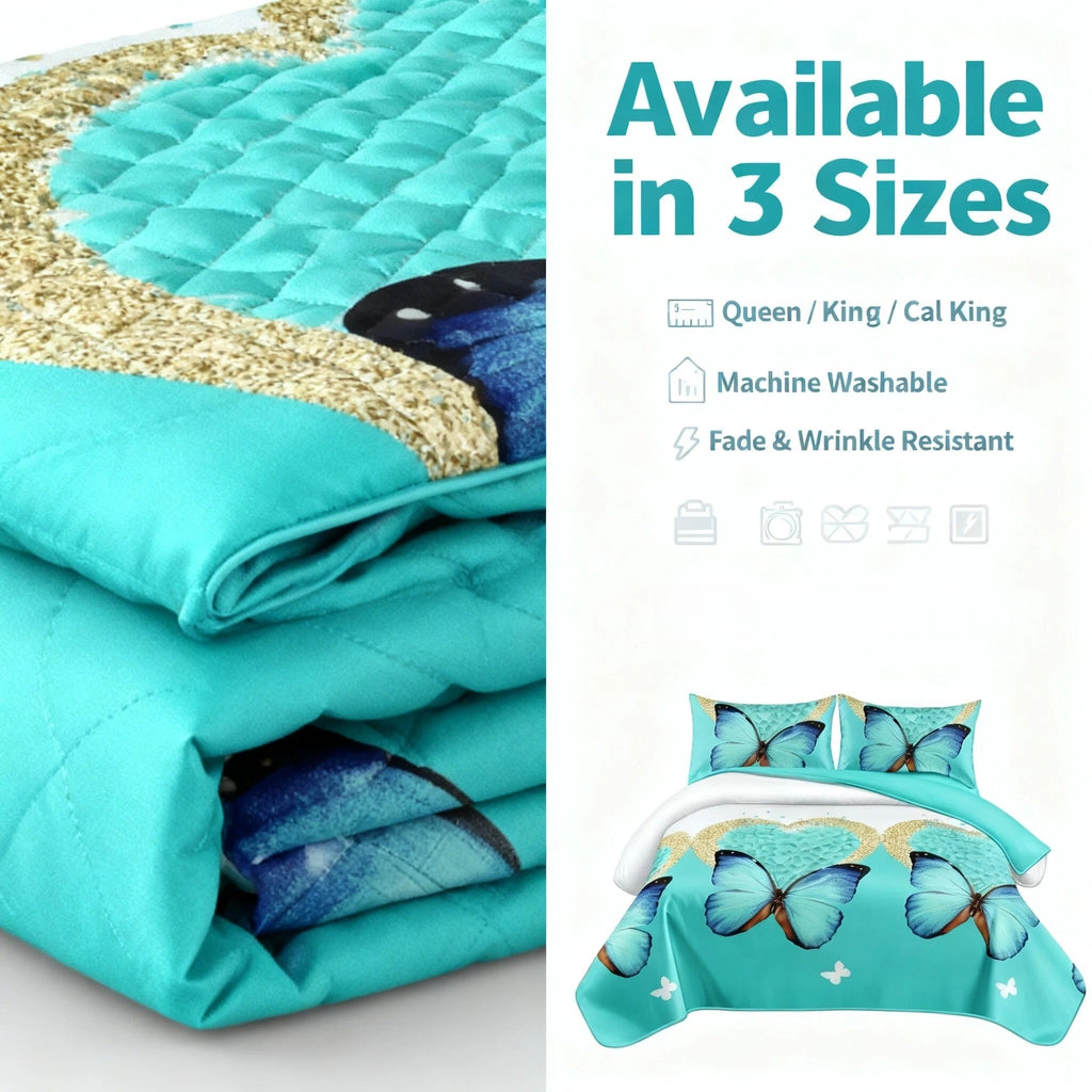 Couche de lit et rideau vert 9 pièces
