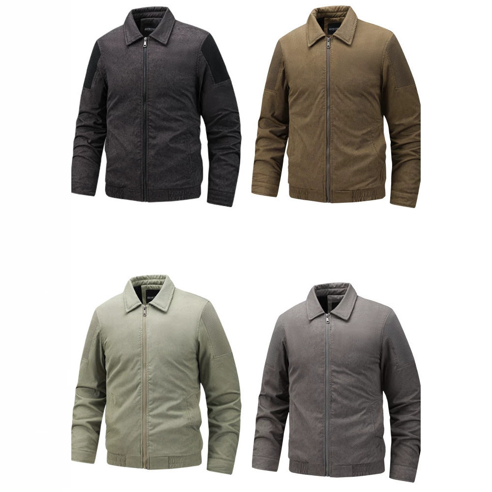 Station indépendante Automne et hiver Lavé Vieux Lapel Veste de Moto pour Homme St American