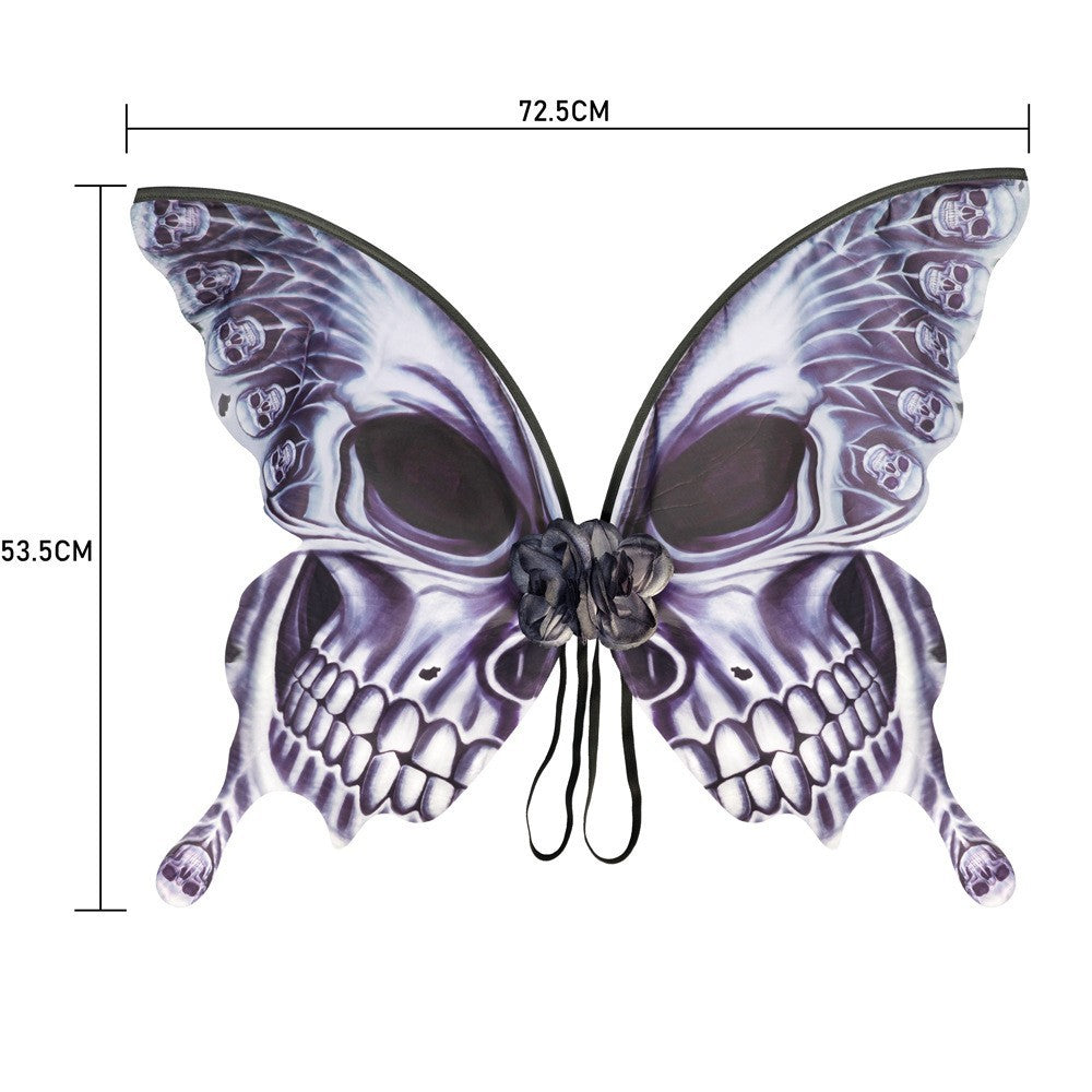 Halloween Butterfly Wings Crâne flottant