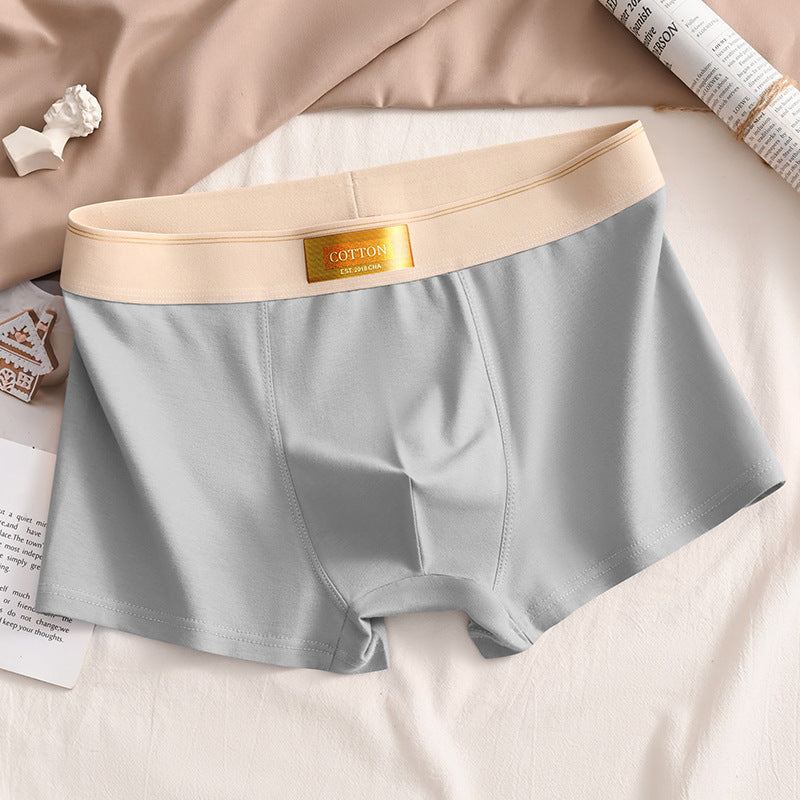 Slip de boxeur respirant en coton athlétique pour hommes