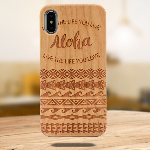 Boîtier de téléphone mobile en bois