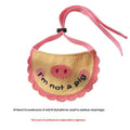 Bib de chat brodé en dentelle de style animal