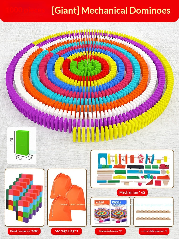Puzzle éducatif Jouet Mécanisme Bâtiment Blocs Cadeau Dominos