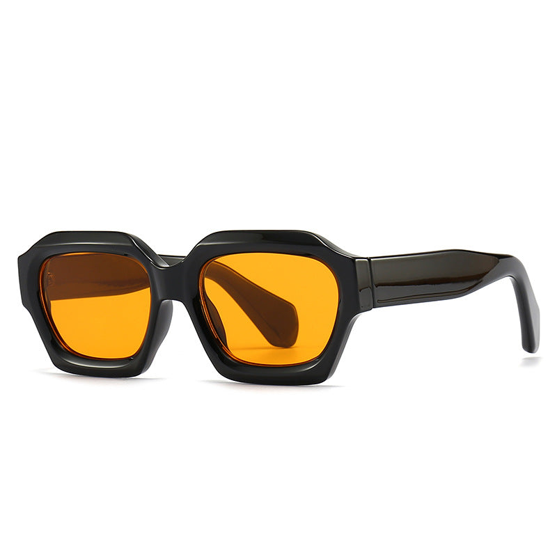 Lunettes de soleil européennes et américaines Irrégulier Polygon Trend Street Snap Modern Charm Retro Su
