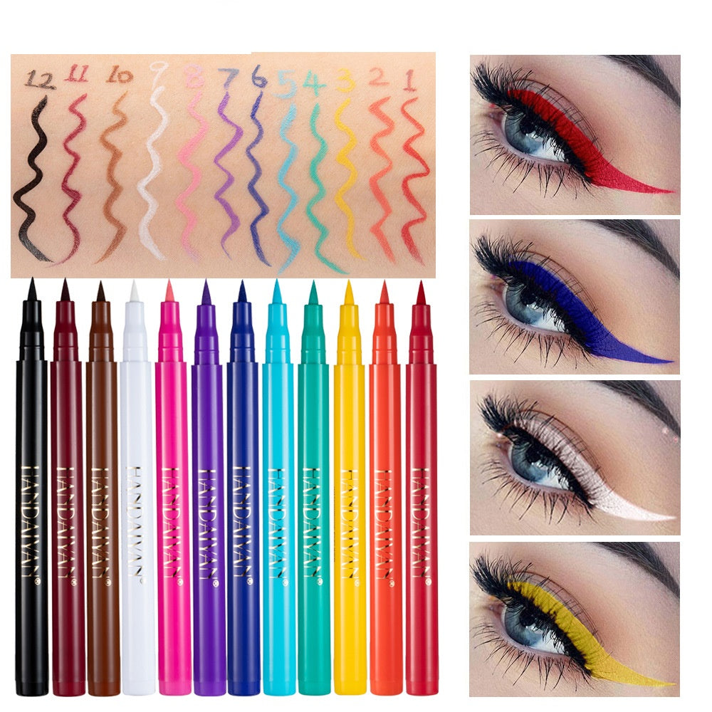 La peinture de couleur bricolage n'est pas facile à masquer Eyeliner mat
