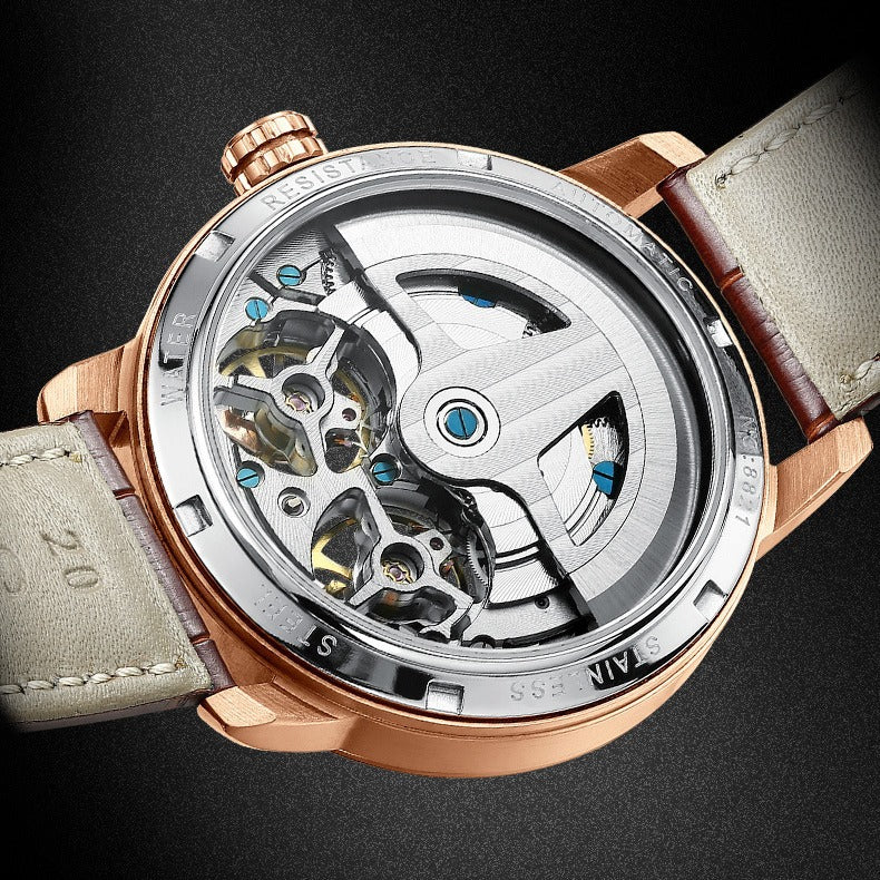 Montre mécanique Hollow automatique homme