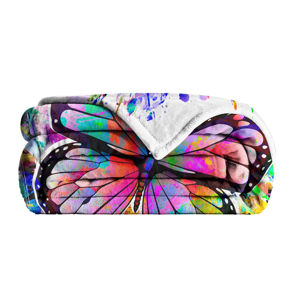 Colorful Butterfly Blankets Throw Blanket Watercolor Animal Butterfly Blankets Soft Flannel