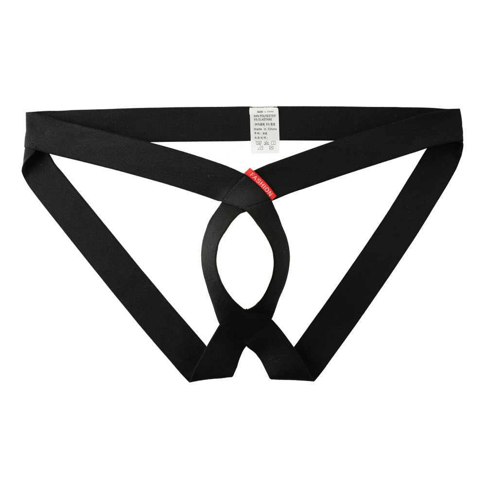 Hommes Sexy Hollowed-out slips personnalisés Stylish T-back Thongs élégants pour un bold moderne