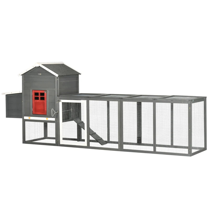 Coop de poulet extra grand avec toit en asphalte