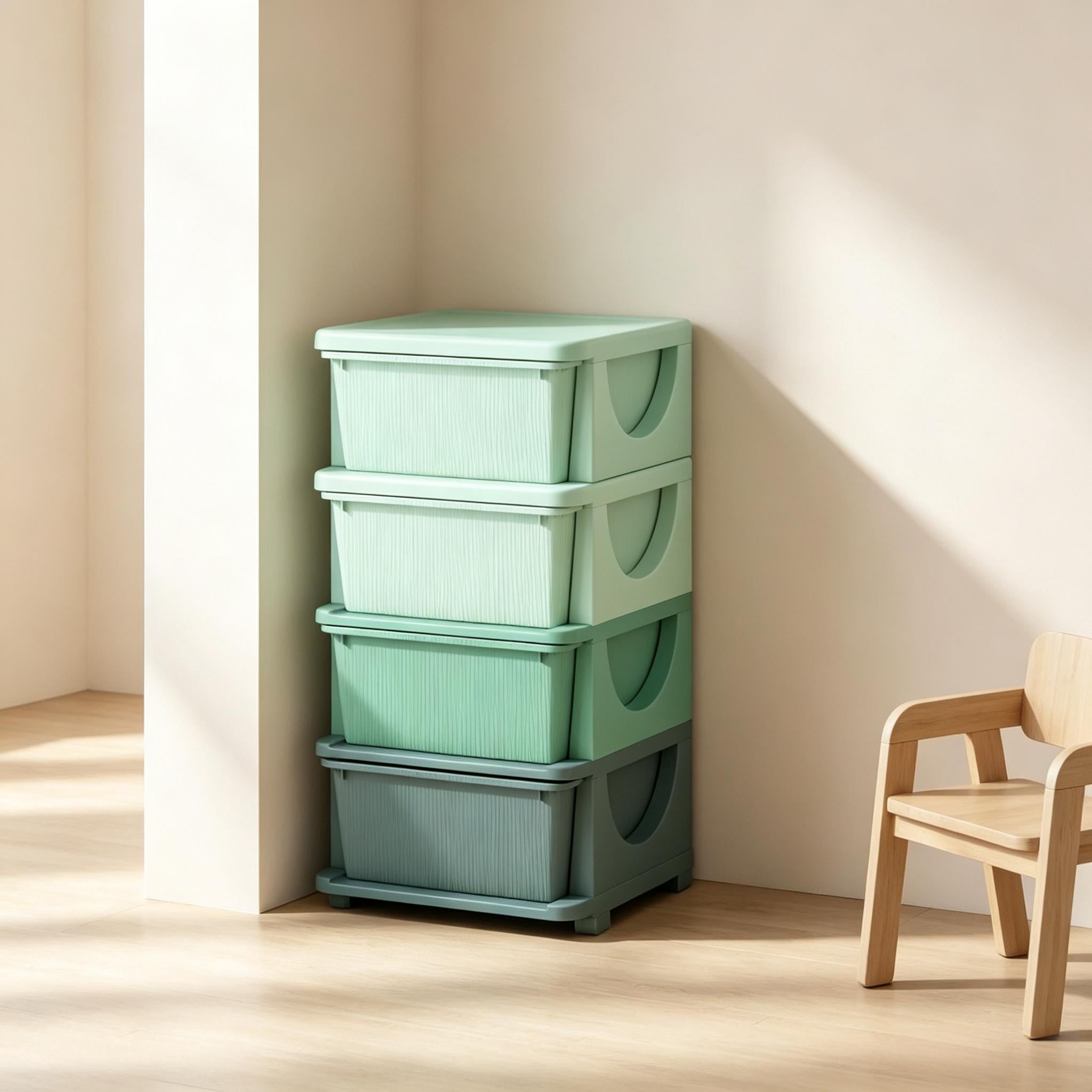 Tiroirs modernes de rangement de jouets