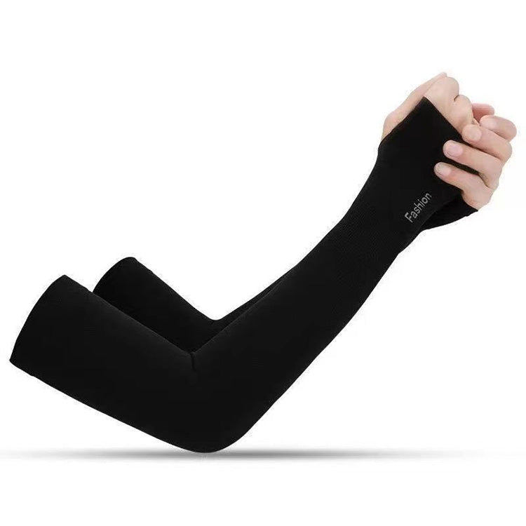 Unisex Cooling Ice Silk Sun Sleeves - Protection UV Bras mince Gardes pour le cyclisme extérieur