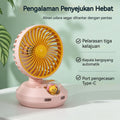 Ventilateur de tête de tremblement P Encre Li-on rechargeable