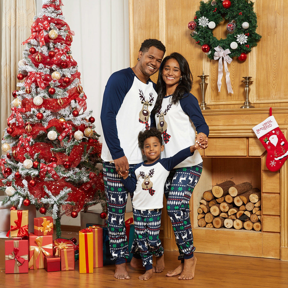 Vêtements de maison pour enfants à manches longues imprimés de Noël
