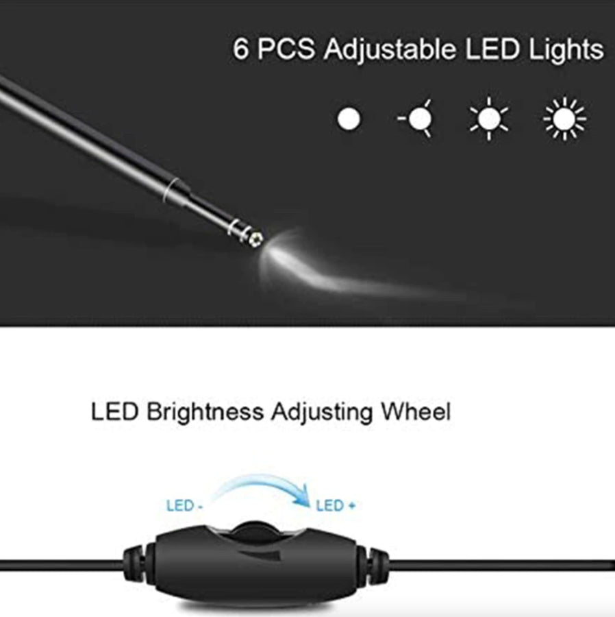 HD LED Endoscope endoscope endoscope appareil photo de cire choix de nettoyage outil de nettoyage Kit de suppression