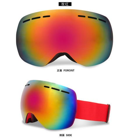Lunettes de ski, Lunettes de neige de sports d'hiver avec protection UV anti-buée pour les hommes Femmes