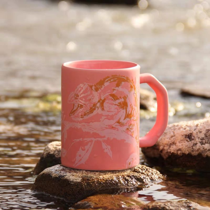 Creative Illustration personnalisée Mug Trendy Office Cup en céramique