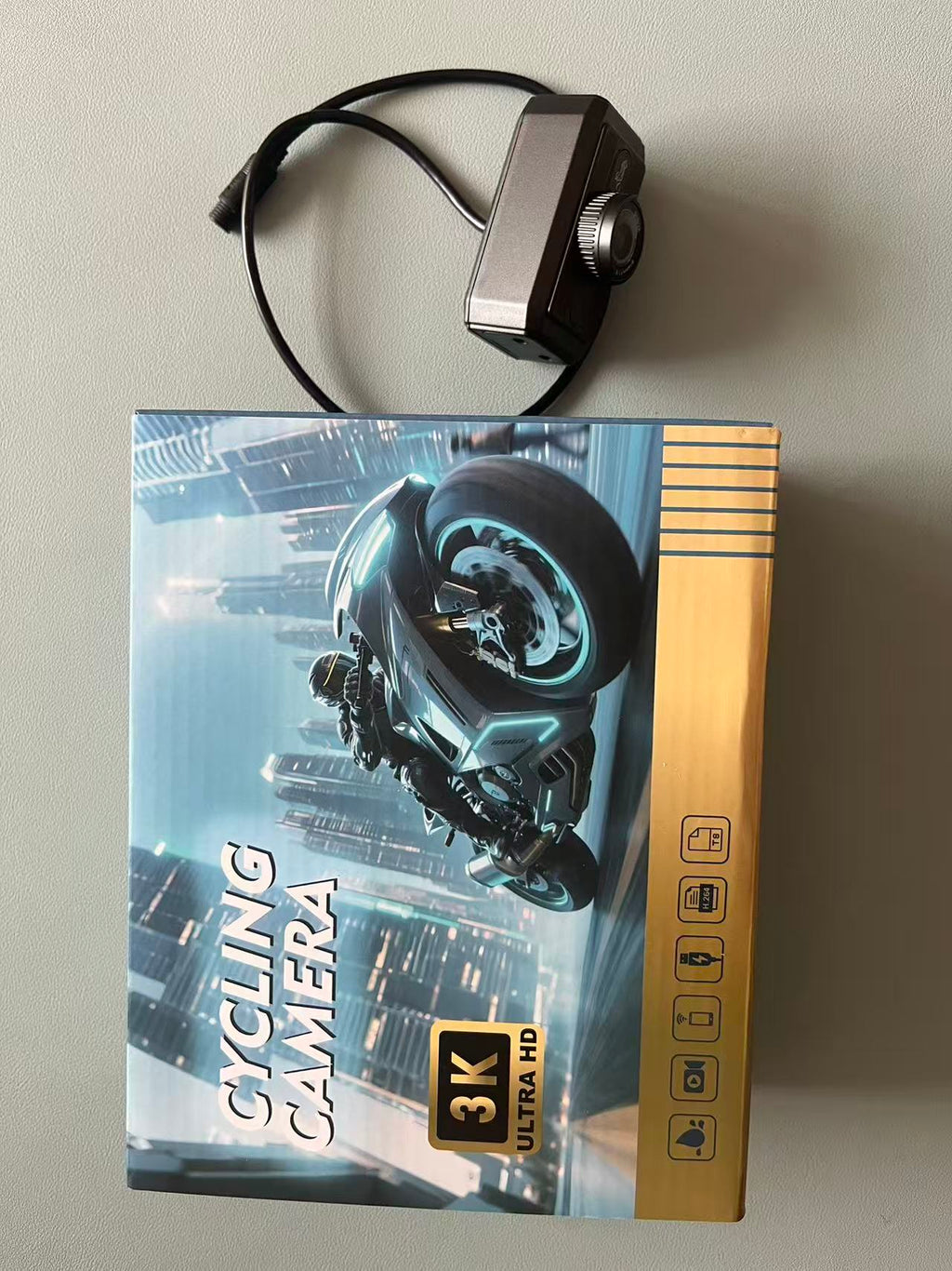 3K Moto Dash Cam Outdoor Riding Caméra de sport étanche pour vélos électriques