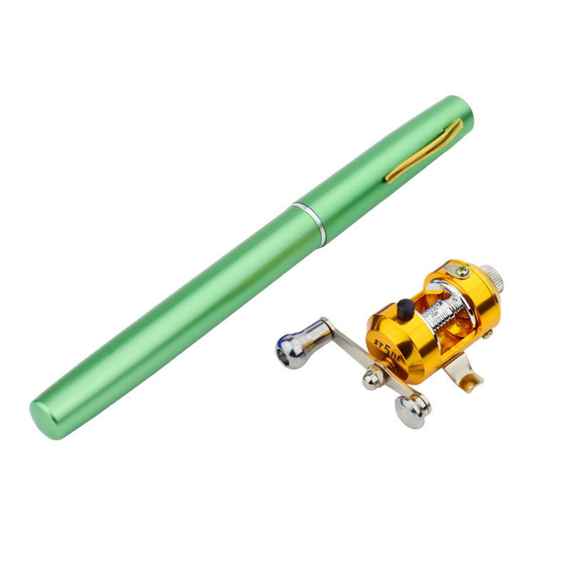 Véritable mini glaçon stylo de pêche canne de pêche canne de pêche avec batterie