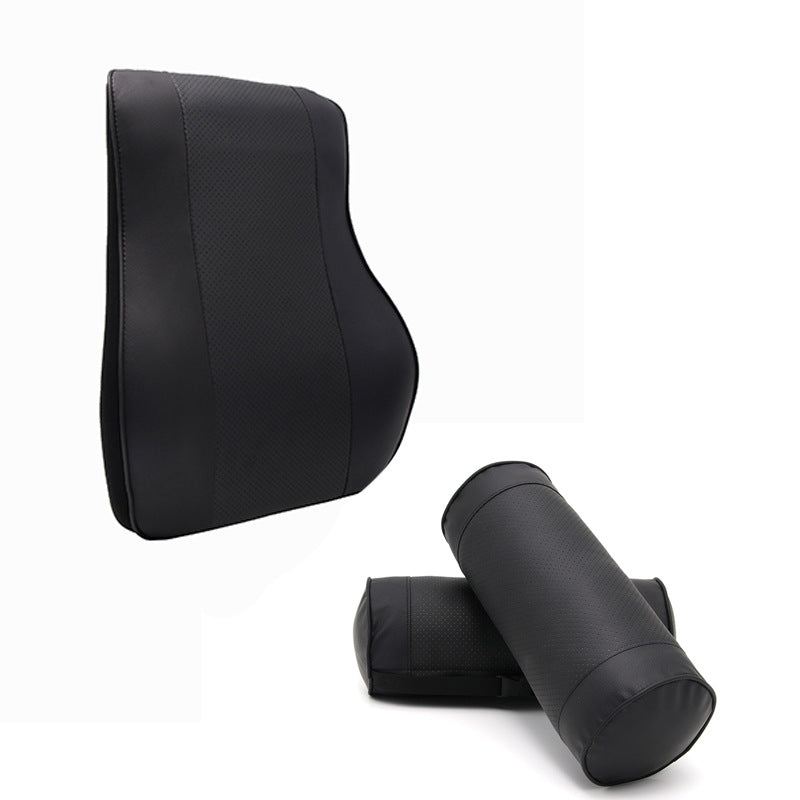 Oreiller en cuir cylindrique siège auto