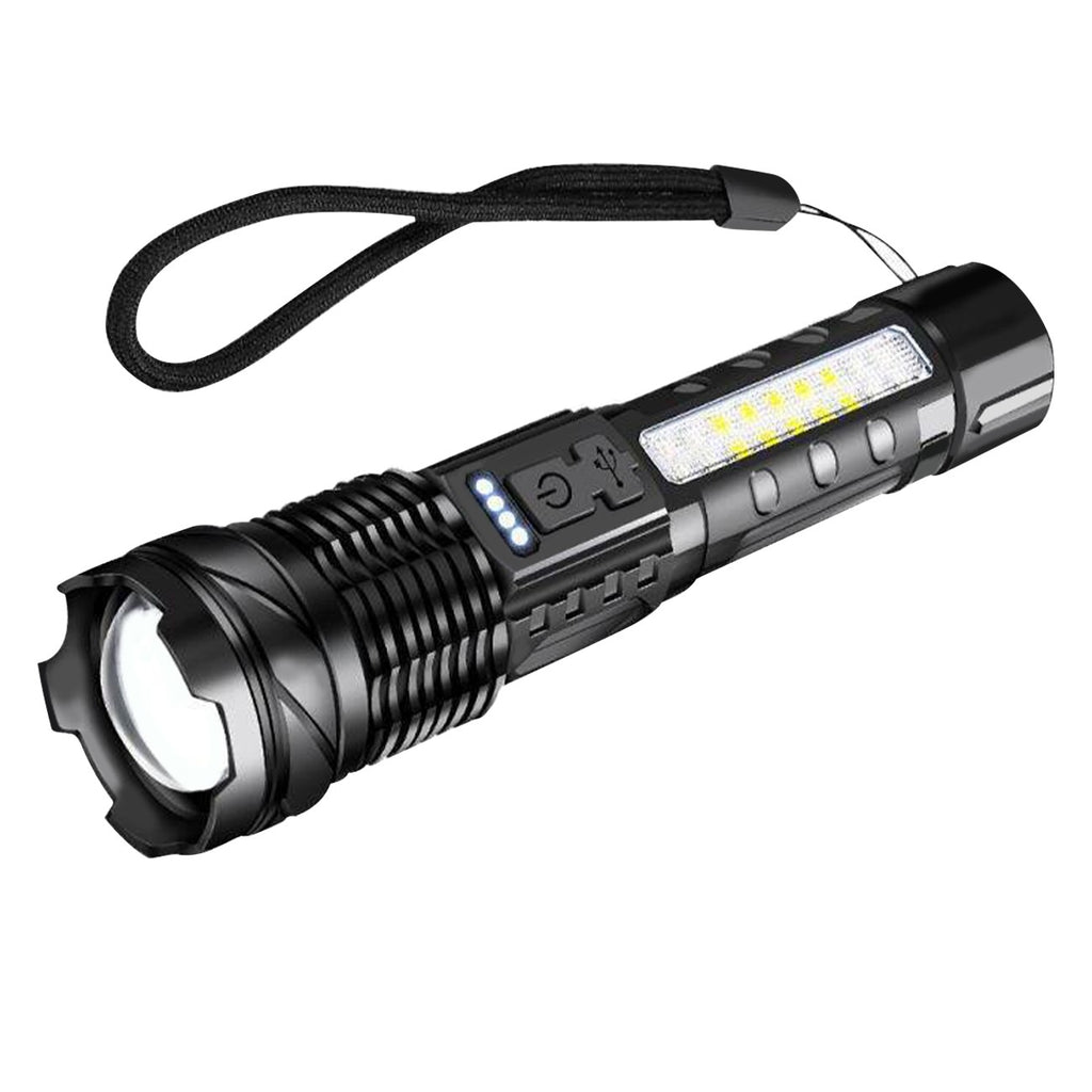 Rechargeable LED Flashlight Tactical Torch Police Super Bright Camping Lamp Work Light 3 L
