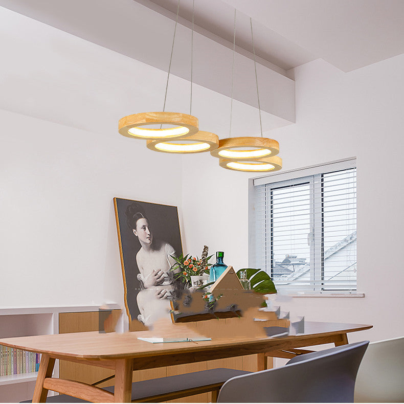 Cercle de pendentif en bois massif simplicité