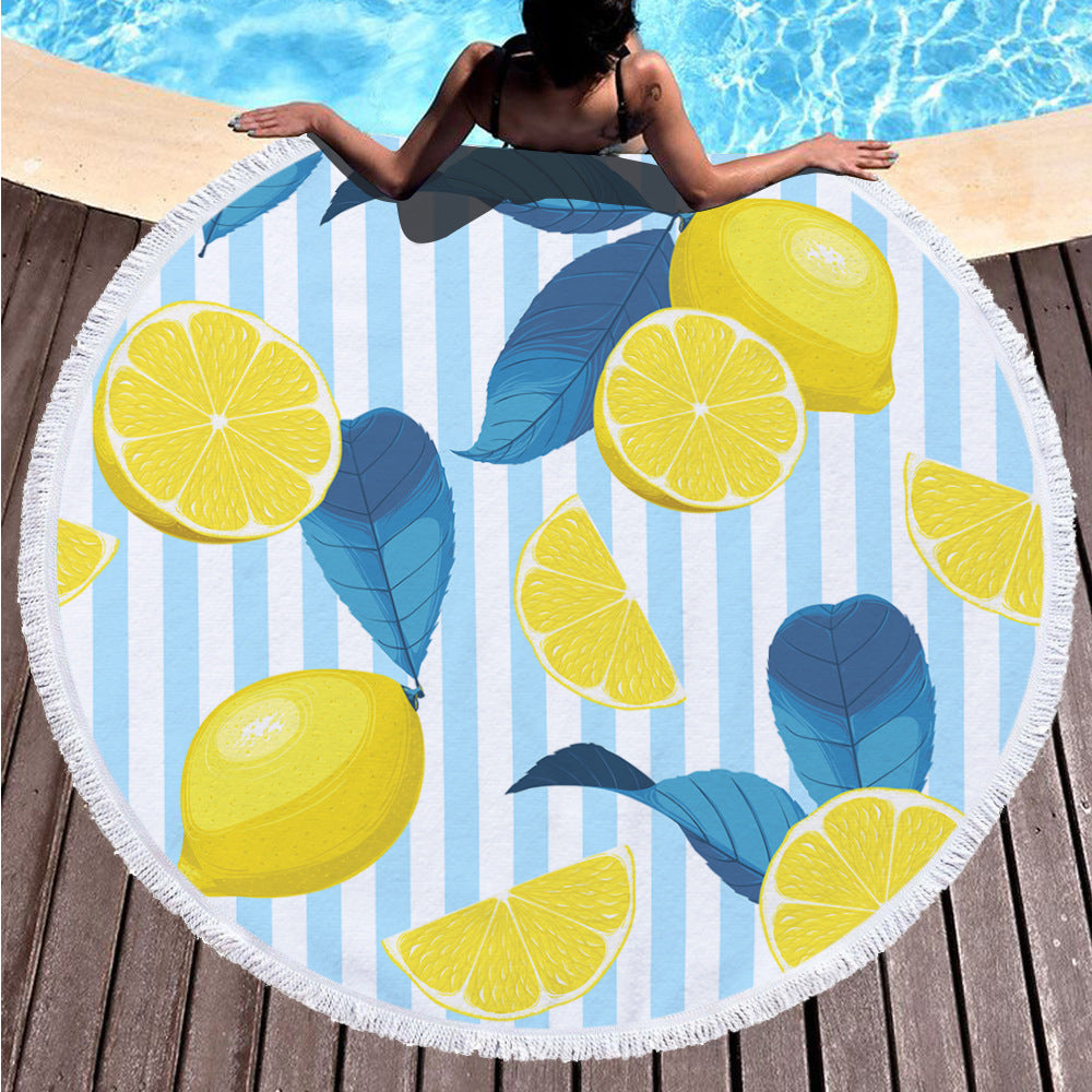 Impression numérique serviette ronde de plage